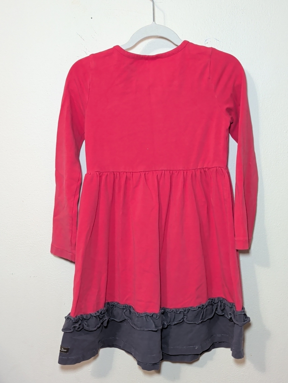 Matilda Jane Once Upon a Time Little Red Riding Dress Red Gray Girls Size 6 - Picture 5 of 6